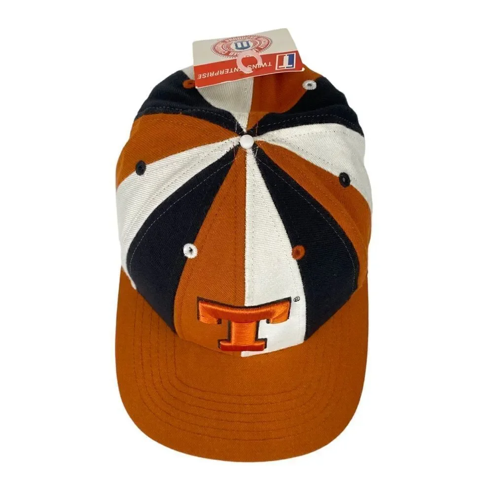 Vintage Twins Enterprise Texas Longhorns Pinwheel Wool Hat 7 1/8